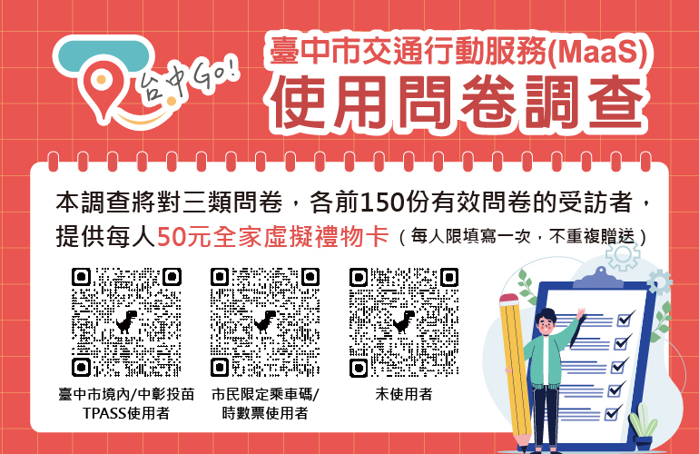 臺中市交通行動服務(MaaS)使用問卷調查