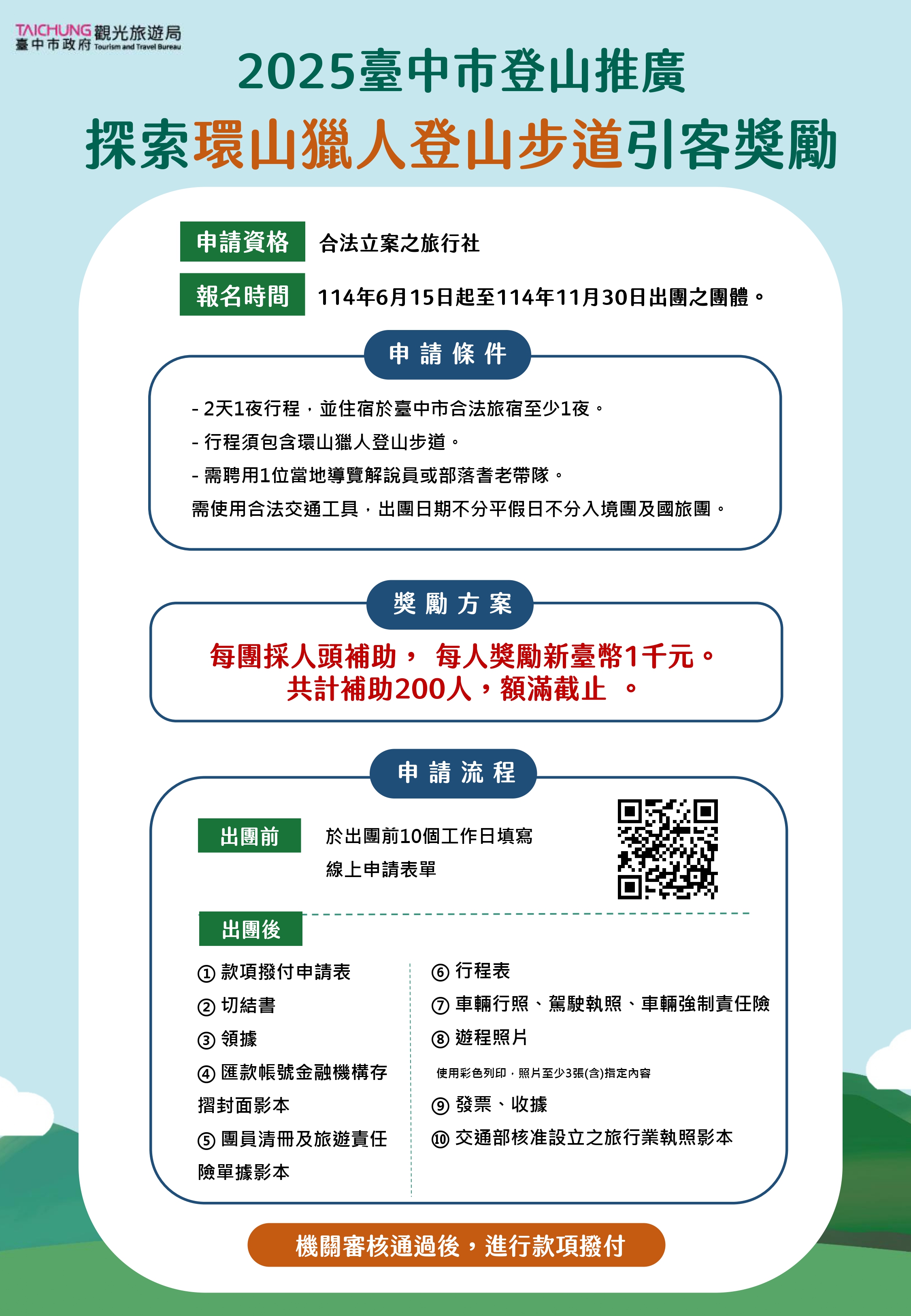 臺中市登山推廣—探索環山獵人登山步道活動