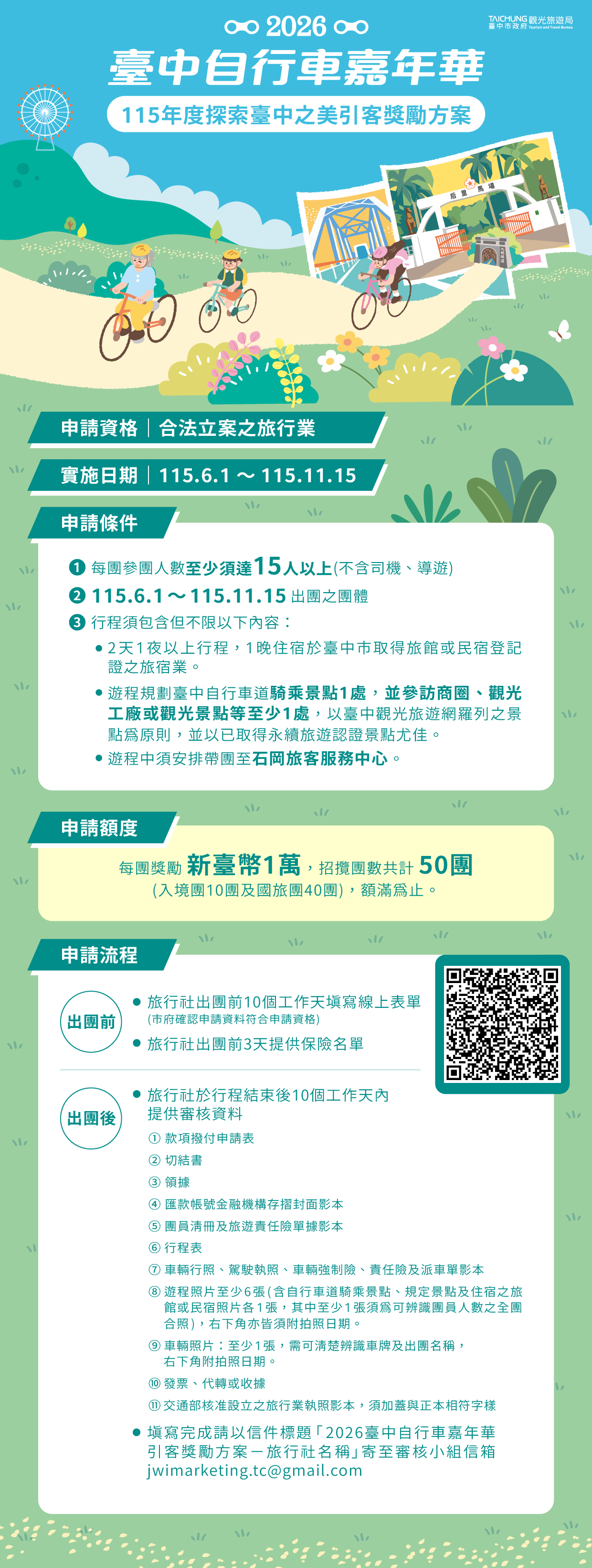 自行車嘉年華 引客獎勵圖卡
