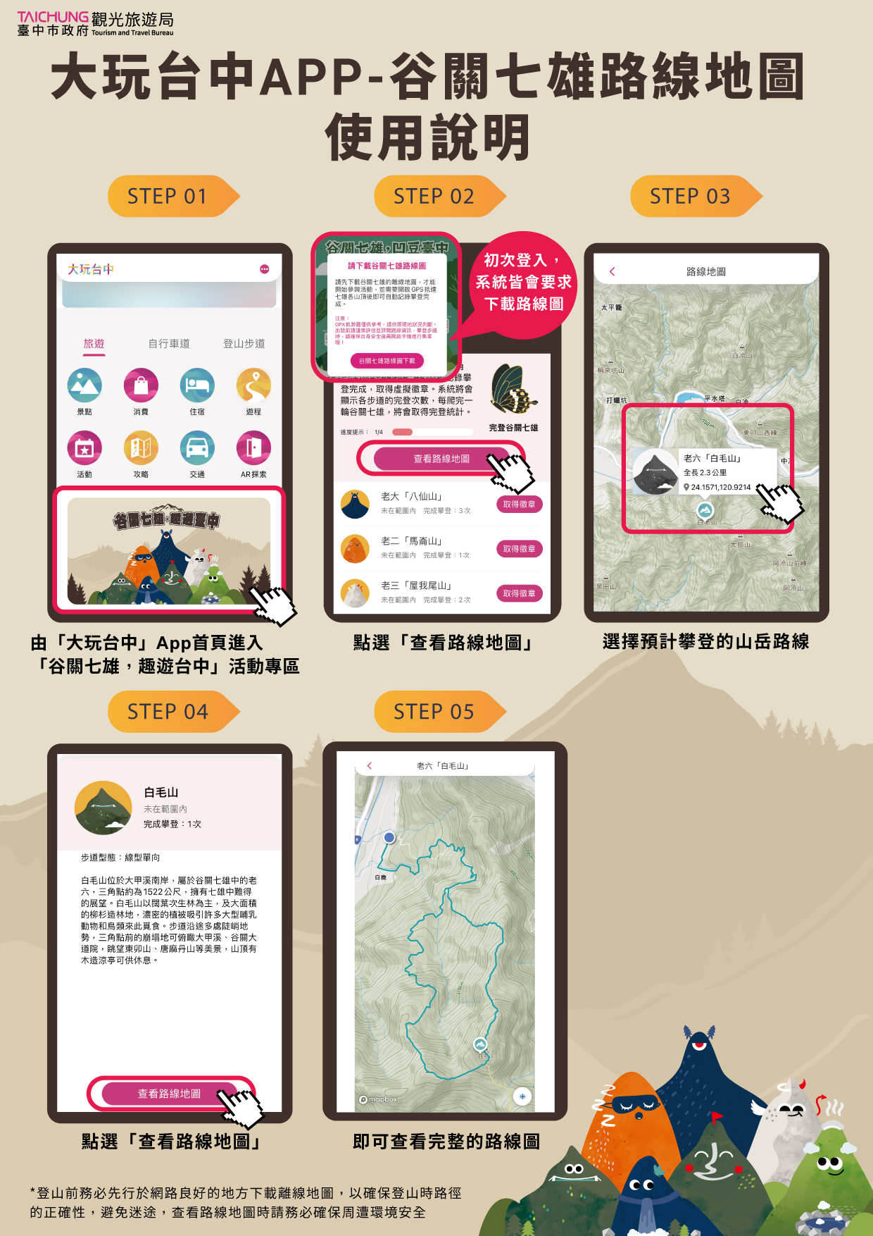 離線地圖使用使用說明