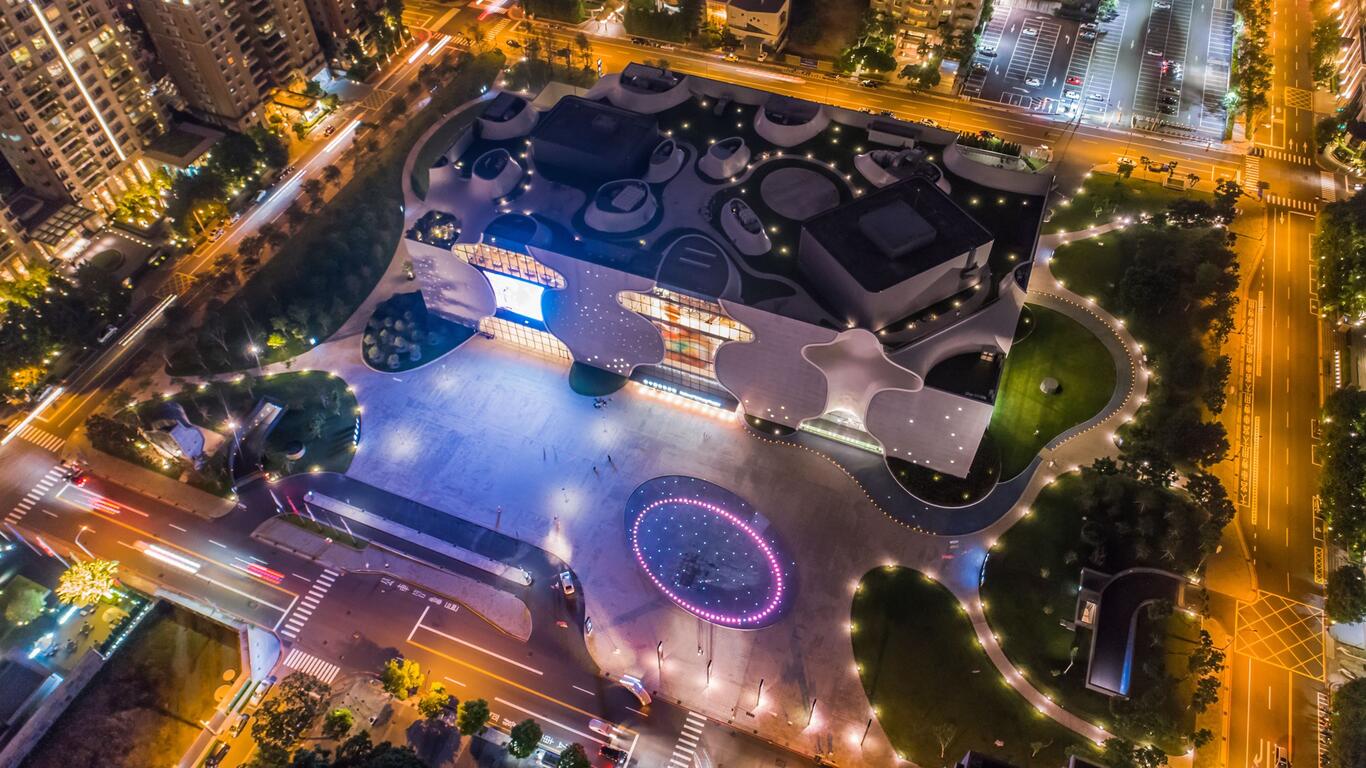 歌劇院夜景空拍